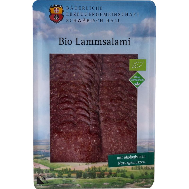 Bäuerliche Erzeugergemeinschaft Schwäbisch Hall Bio Lammsalami mit Rindfleisch - Produktbild