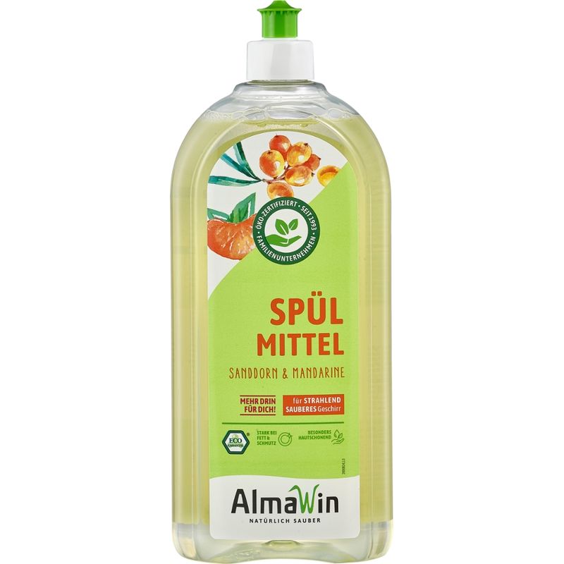AlmaWin Spülmittel Sanddorn & Mandarine - Produktbild