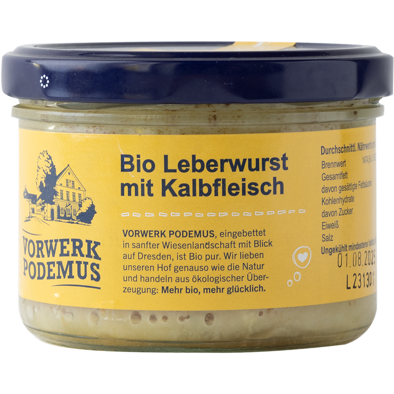 Vorwerk Podemus Bio Leberwurst mit Kalbfleisch - Produktbild