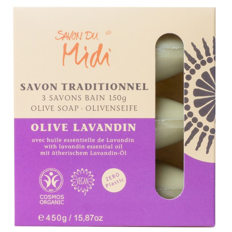 Savon du Midi Olivenseife mit Lavandinöl 3x150g - Produktbild