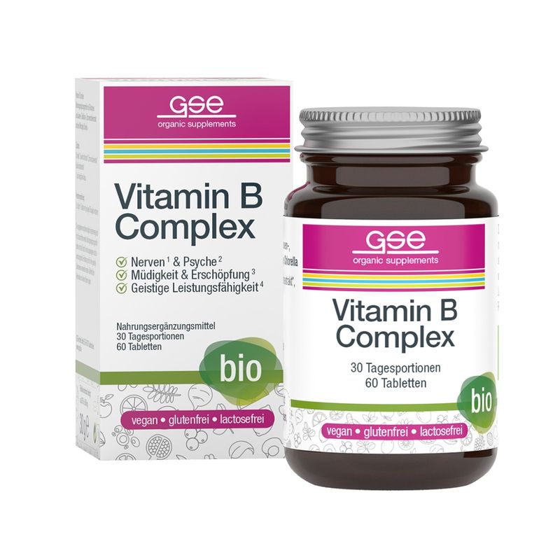 GSE  Vitamin B Complex (Bio), 60 Tabl. à 500mg - Produktbild