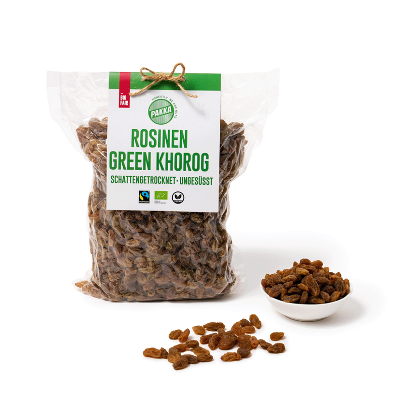 Pakka Green Khorog Rosinen getrocknet, Bio & Fairtrade, 1kg - Produktbild