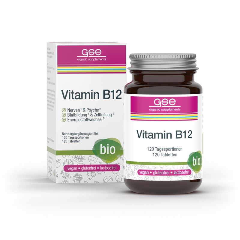 GSE  Vitamin B12 Compact (Bio), 120 Tabl. à 280 mg - Produktbild