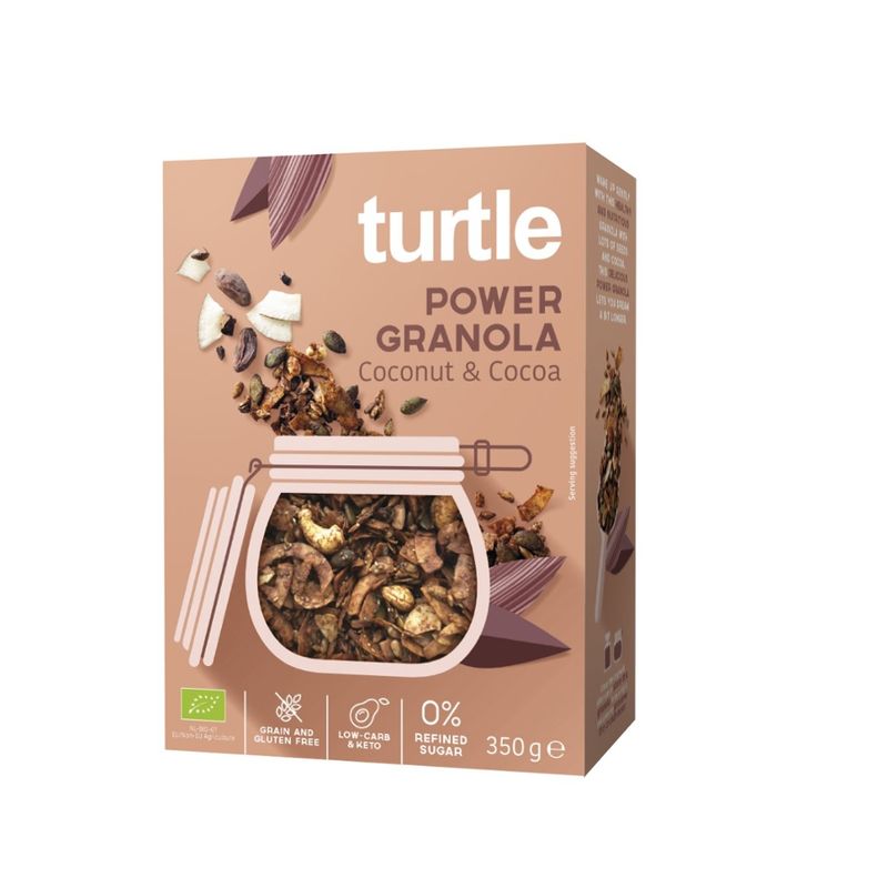 Turtle - Better Breakfast POWER Granola Kokos & Kakao Glutenfrei - Produktbild