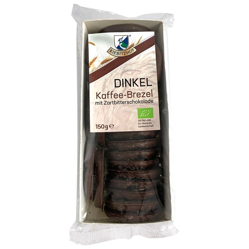 Kiebitzhof Dinkel Kaffee Brezel mit Schokolade - Produktbild