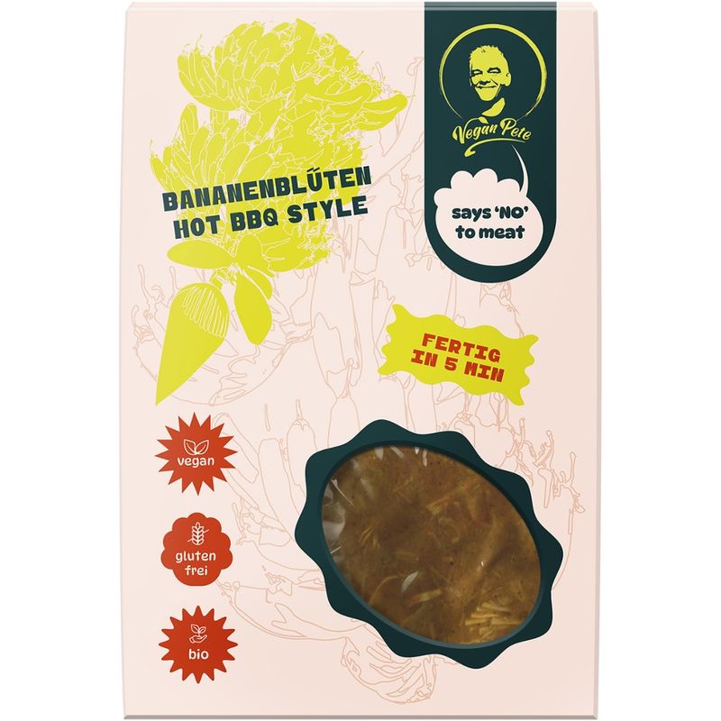 Vegan Pete Bananenblüten Hot BBQ Style 250g - Produktbild