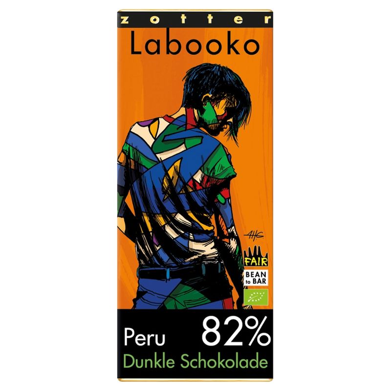 Zotter Schokolade Labooko - 82% PERU - Produktbild