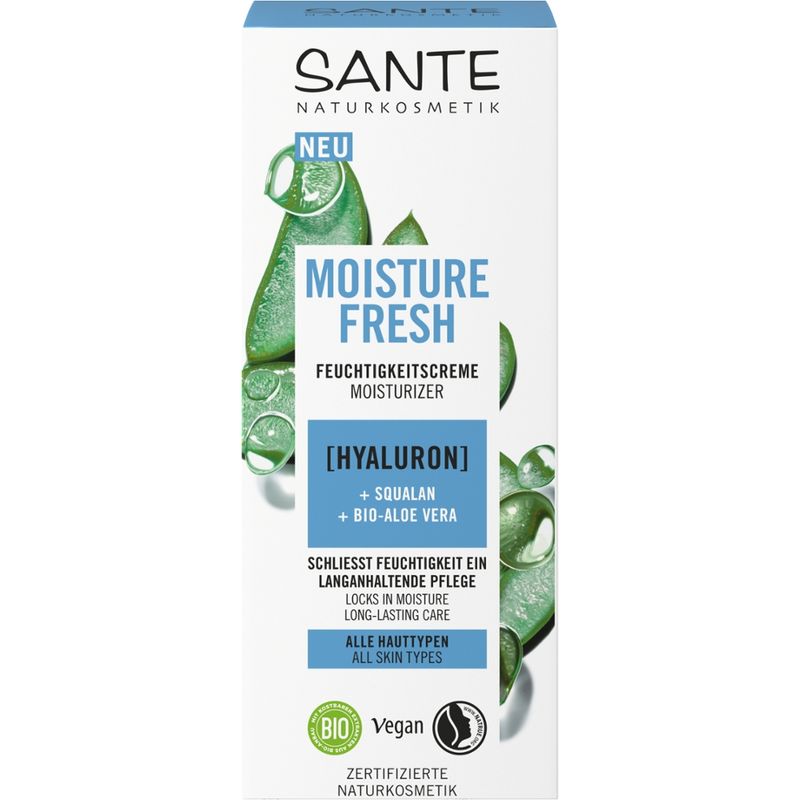 Sante Moisture Fresh Feuchtigkeitscreme mit Hyaluron, Squalan & Bio-Aloe Vera - Produktbild