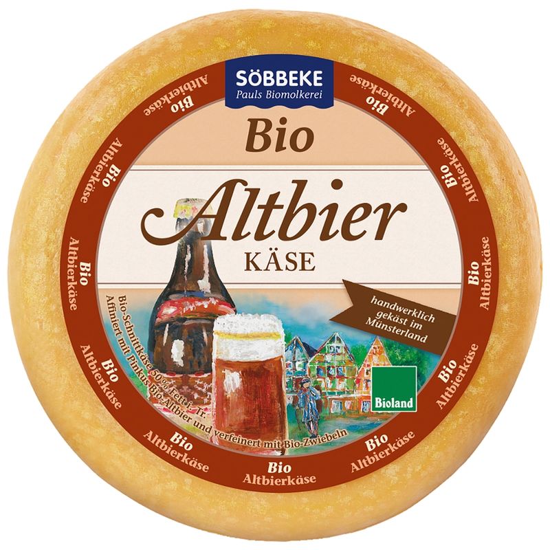 Söbbeke Bio Schnittkäse Altbierkäse 50 % Fett i. Tr. - Produktbild