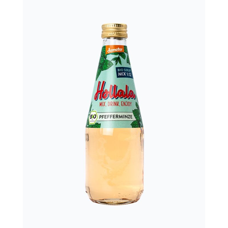 Hollala HOLLALA - Bio (Demeter) Sirup Pfefferminze 330ml - Produktbild