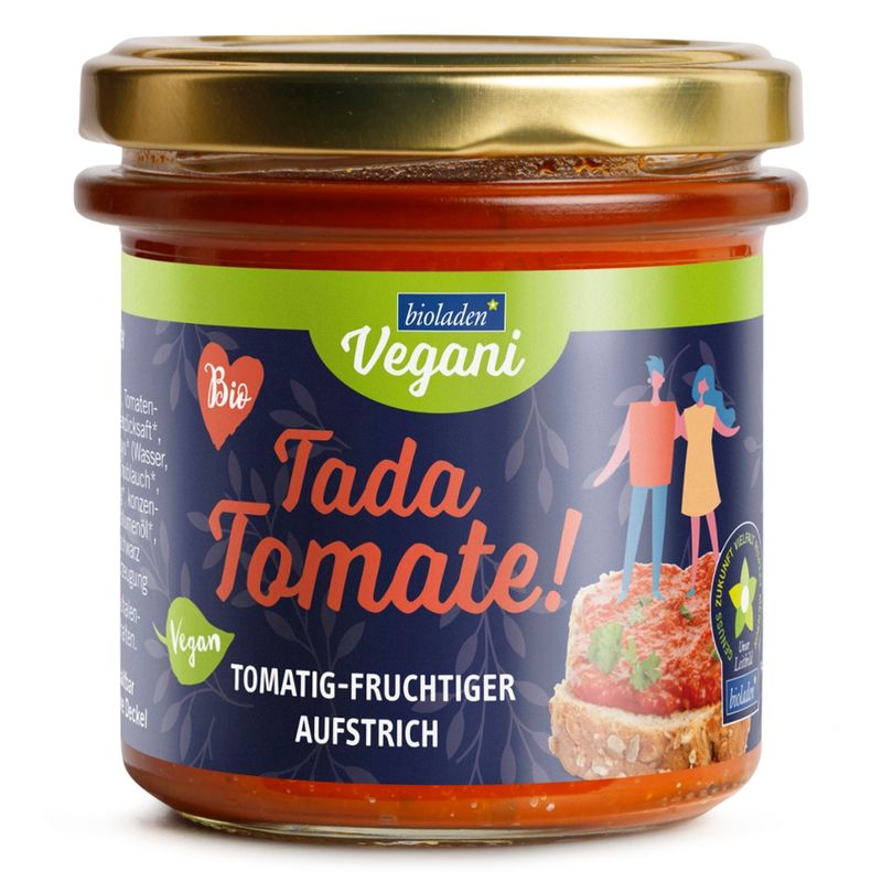 bioladen b*Brotaufstrich Tada Tomate VEGANI - Produktbild