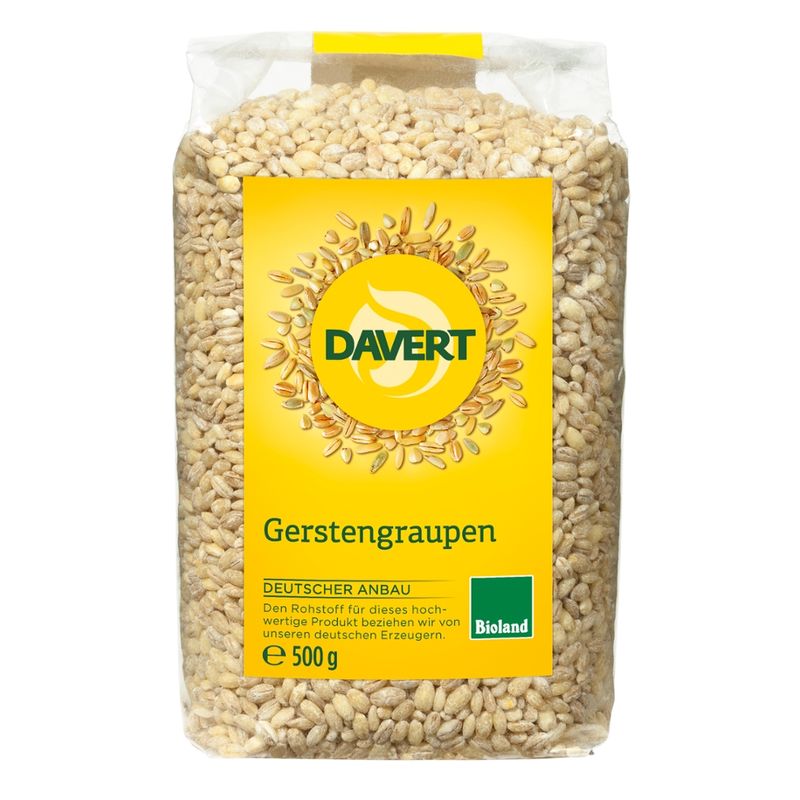 Davert Gerstengraupen Bioland, 500g - Produktbild