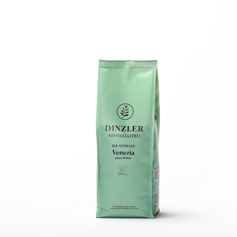 DINZLER Kaffeerösterei BIO Espresso Venezia Organico - 250g Beutel Bohnen - Produktbild