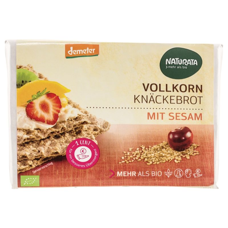 NATURATA Vollkorn-Knäckebrot mit Sesam - Produktbild