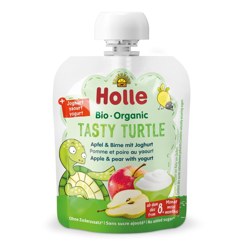 Holle  Tasty Turtle - Apfel & Birne mit Joghurt - Produktbild