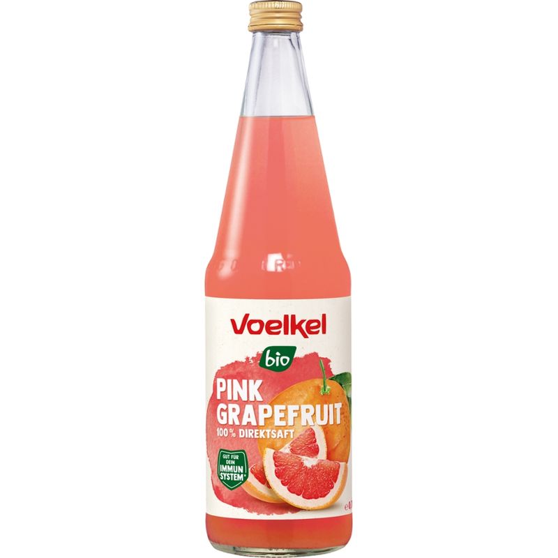 Voelkel Pink Grapefruit 100% Direktsaft - Produktbild
