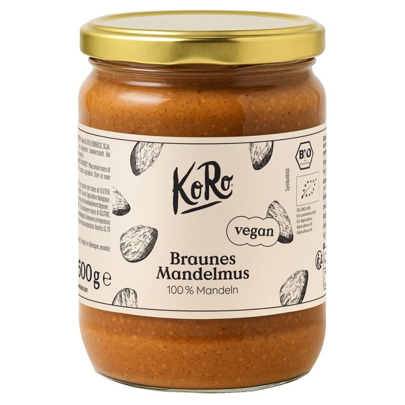 KoRo Handels GmbH Braunes Bio Mandelmus 500g - Produktbild