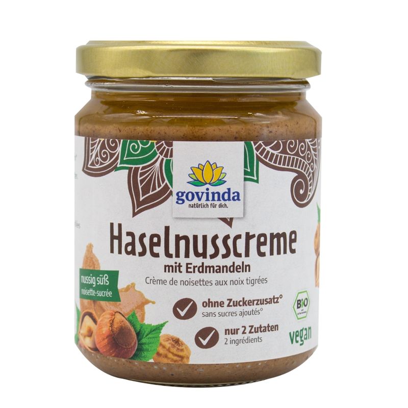 Govinda Haselnusscreme mit Erdmandeln - Produktbild