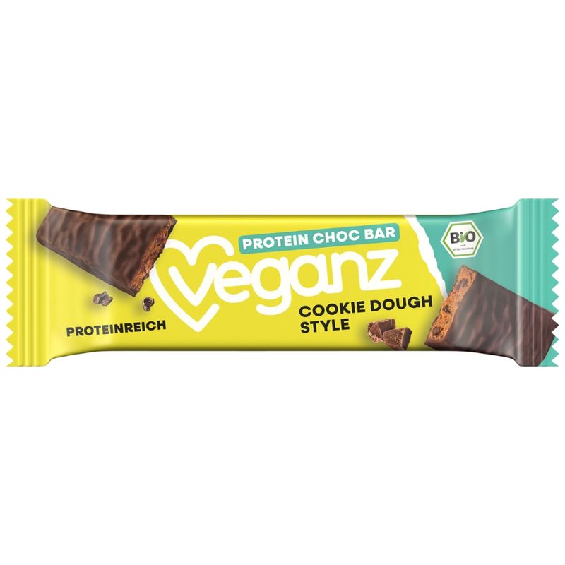 Veganz BIO Veganz Protein Choc Bar Cookie Dough Style 50g - Produktbild