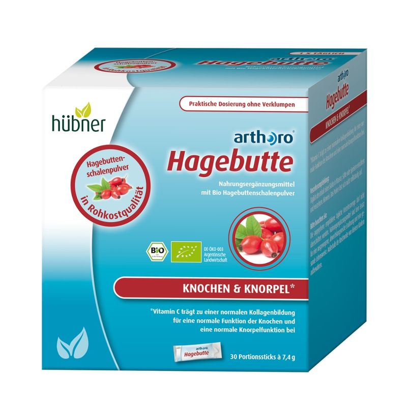 Hübner arthoro Hagebutte BIO Portionssticks - Produktbild