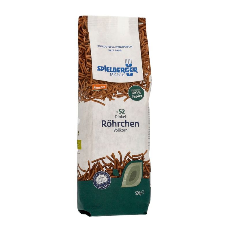 Spielberger Mühle Dinkel Röhrchen, vollkorn, demeter - Produktbild