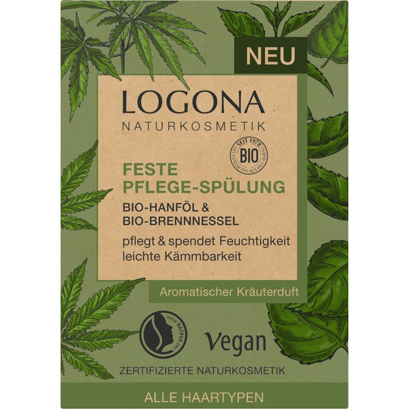 Logona Feste Pflege-Spülung Bio-Hanföl & Bio-Brennnessel - Produktbild