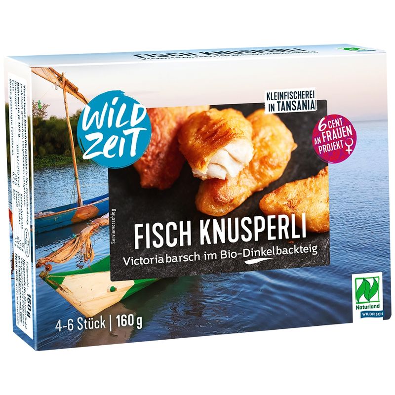 WildZeit Fisch Knusperli im Bio-Dinkelbackteig mit Naturland Wildfisch - Produktbild