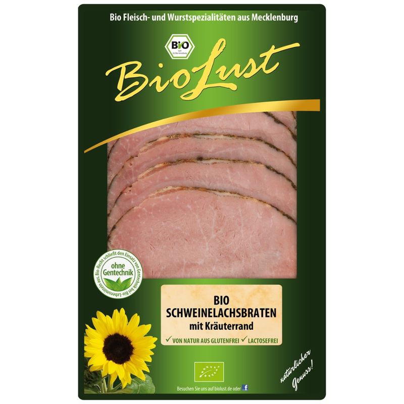 Biolust Bio Schweinelachsbraten mit Kräuterrand - Produktbild