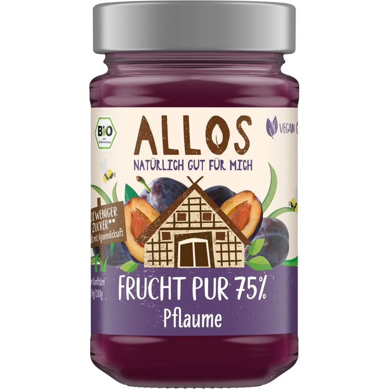 Allos Frucht Pur 75% Pflaume - Produktbild