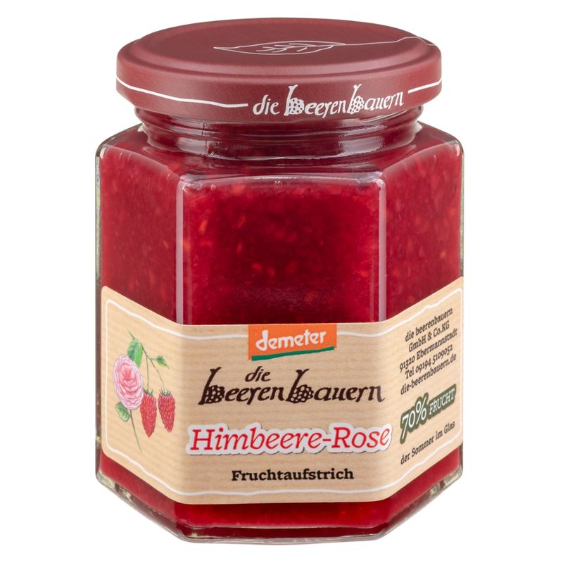 die beerenbauern Himbeere-Rose Fruchtaufstrich - Produktbild