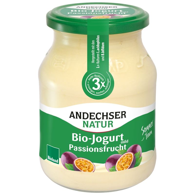 Andechser Natur AN Bio Jogurt mild Passionsfrucht 3,8% - Produktbild