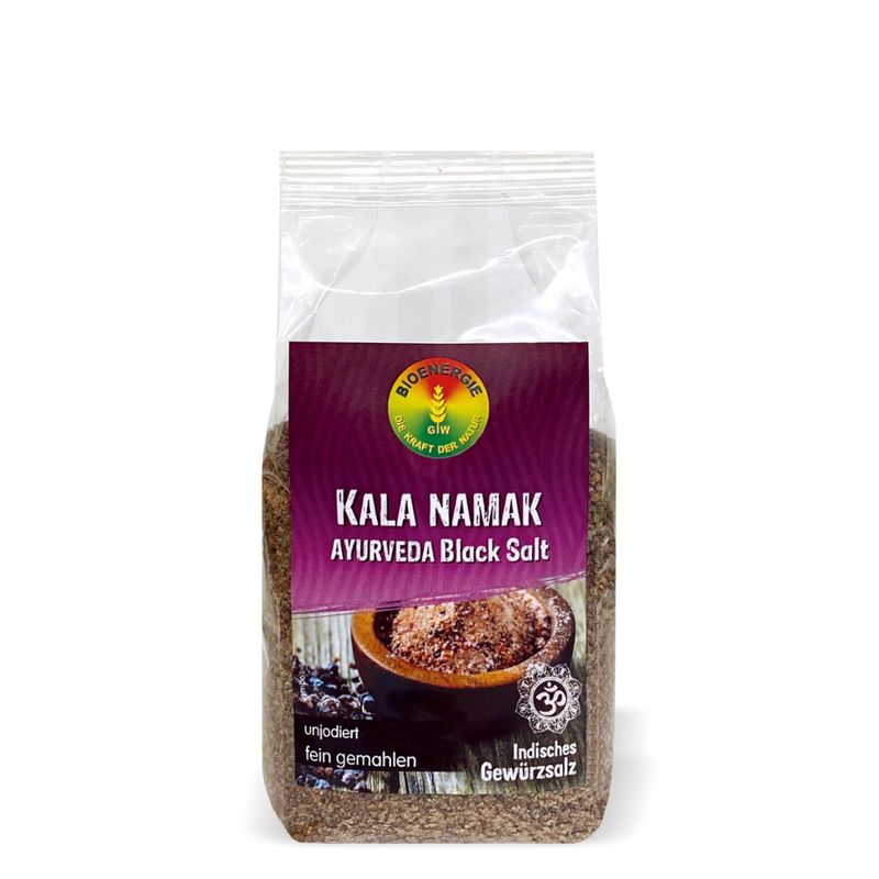 BIOENERGIE KALA NAMAK fein gemahlen, Ayurvedisches Steinsalz, Black Salt, unjodiert, vegan - Produktbild