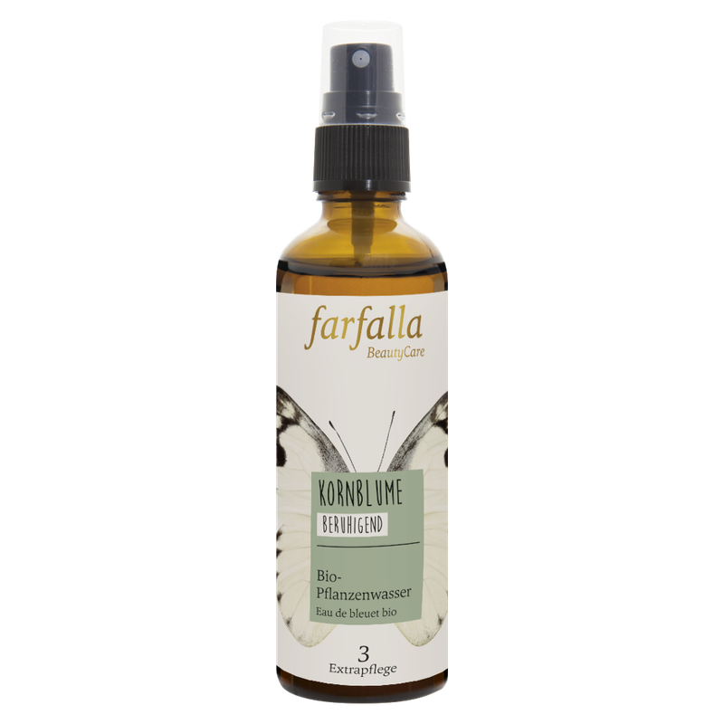farfalla Kornblume, Bio-Pflanzenwasser, 75ml, beruhigend - Produktbild