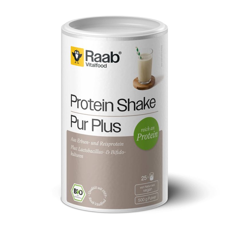 Raab Vitalfood Bio Protein Shake Pur Plus - Produktbild