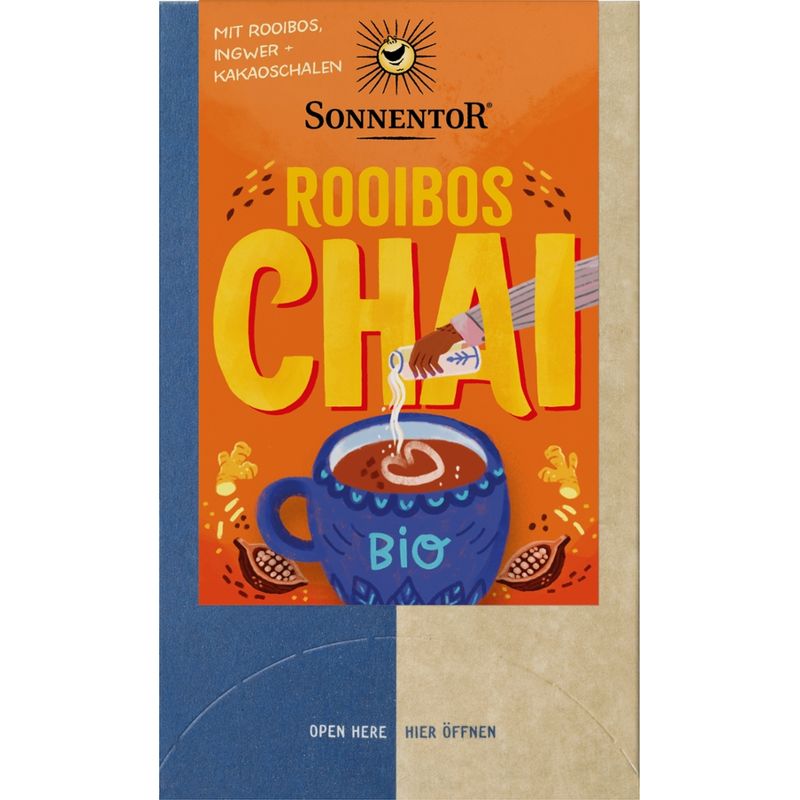 Sonnentor Rooibos Chai, Doppelkammerbeutel - Produktbild