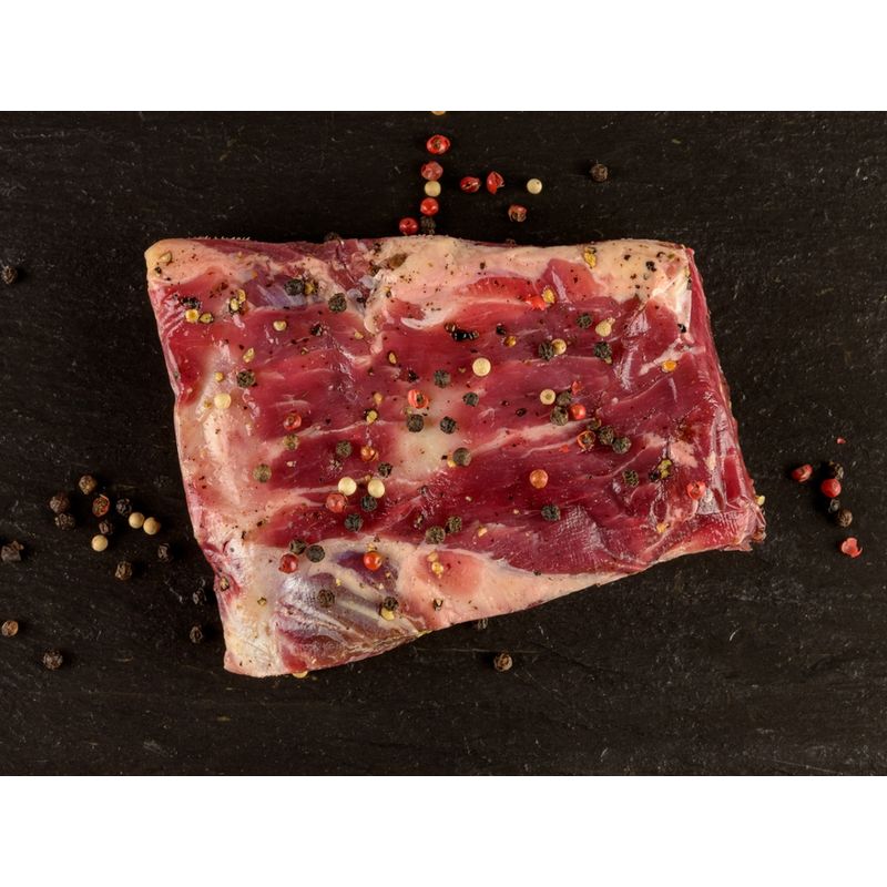 Chiemgauer Naturfleisch R-Beef Ribs in bunter Pfeffer-Marinade, ca. 1 kg, TH, kbA - Produktbild