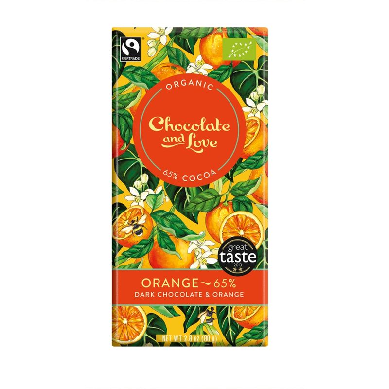 Chocolate and Love Limited Orange - 65% Dark Chocolate and Orange - Produktbild