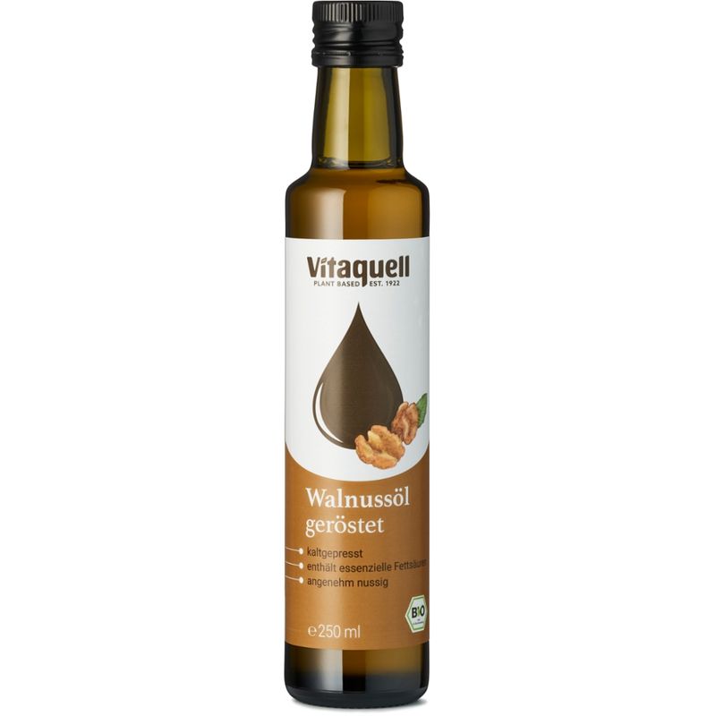 Vitaquell Bio Walnuss-Öl geröstet, kaltgepresst - Produktbild