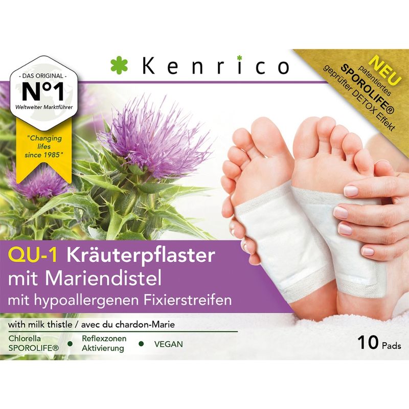 Kenrico QU-1 Kräuterpflaster mit Mariendistel (10 Stk) - Produktbild