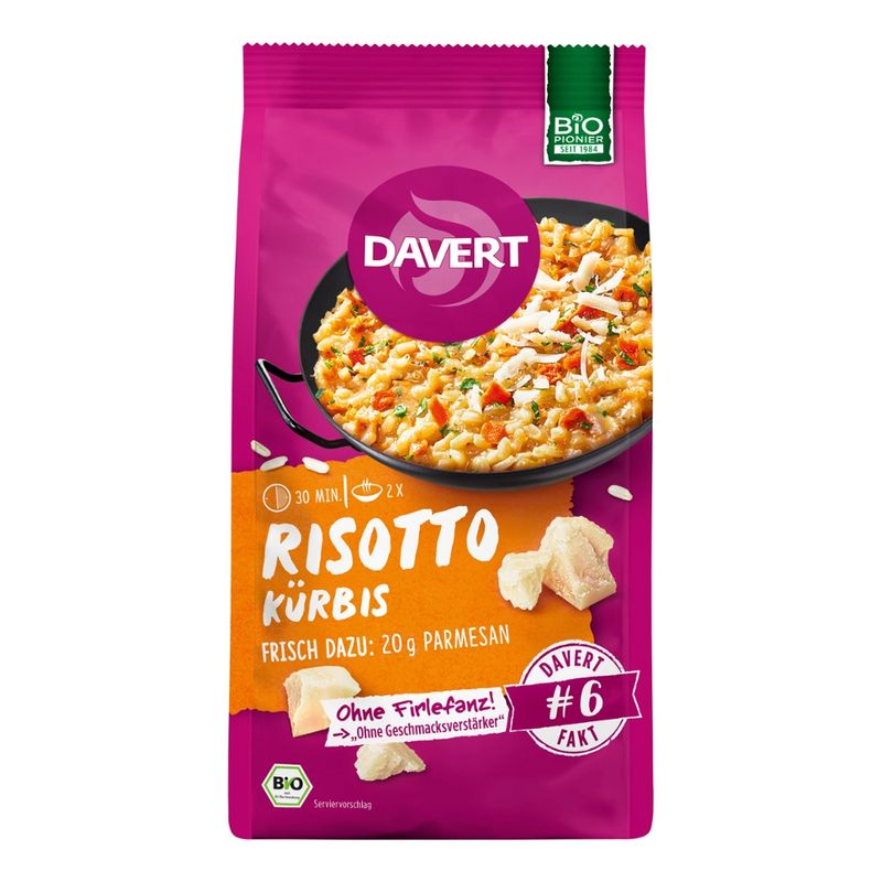 Davert Risotto Kürbis 170g - Produktbild