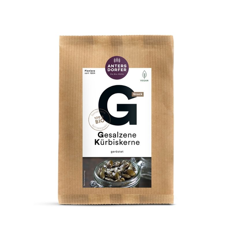 Antersdorfer - Die Bio-Mühle Bio Gesalzene Kürbiskerne (geröstet) - Produktbild