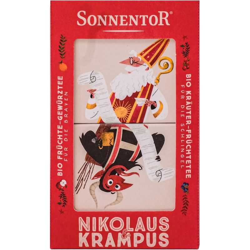 Sonnentor Nikolaus & Krampus Tee, Doppelkammerbeutel - Produktbild