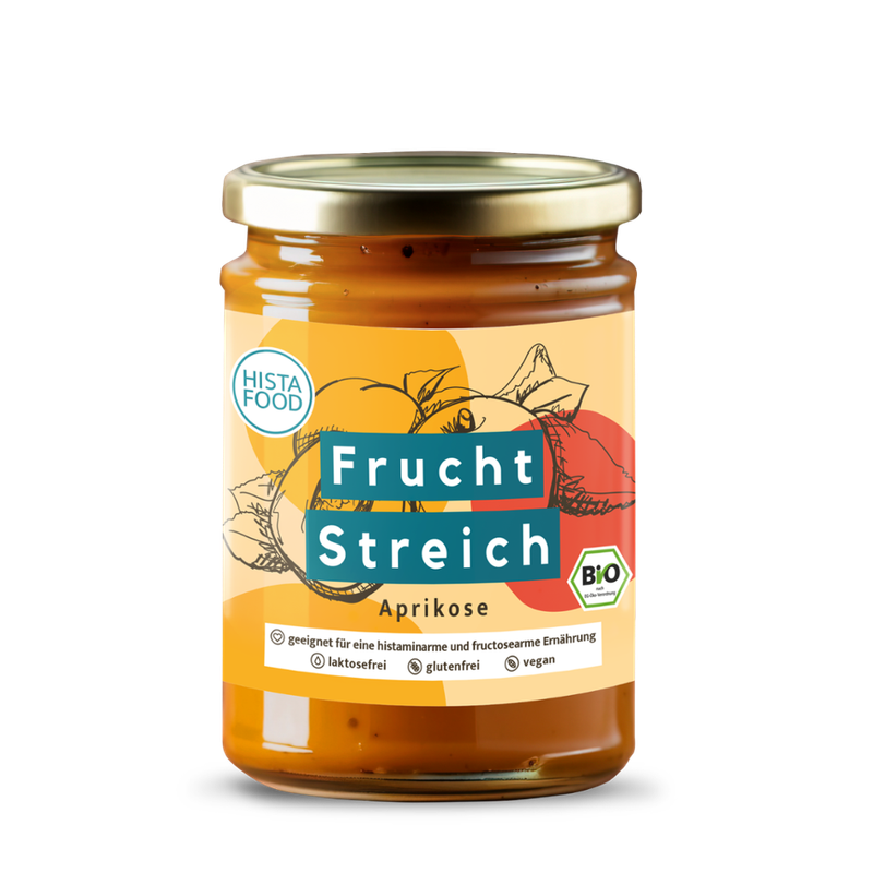 HistaFood Bio FruchtStreich Aprikose - Perfekt für ein süßes Frühstück, geeignet für eine histaminarme Ernährung - Produktbild
