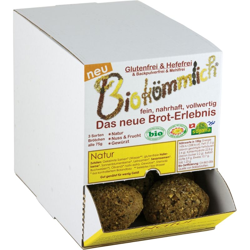 Soyana Biokömmlich-Brötchen Natur - Dispenser mit 20 Brötchen à 75g - Produktbild