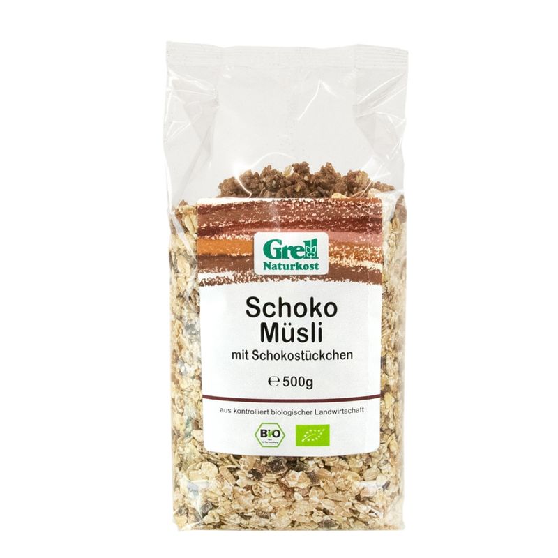 Grell Naturkost Schoko Müsli mit Schokostückchen - Produktbild
