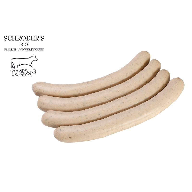 Schröder's Bio Fleisch- und Wurstwaren Holsteiner Bratwurst 4 x 70 g - Produktbild