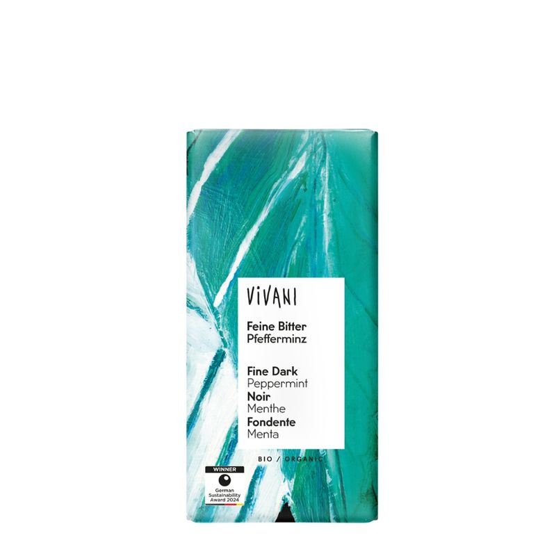 Vivani Feine Bitter Pfefferminz Schokolade - Produktbild
