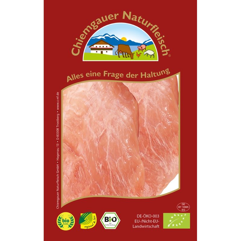 Chiemgauer Naturfleisch S-Schnitzel, 2 St. ca. 250 g, SB, kbA - Produktbild