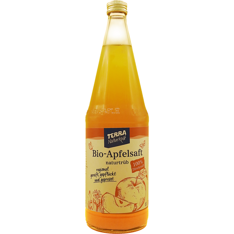 Terra Naturkost Handels KG Bio Apfelsaft, naturtrüb - Produktbild