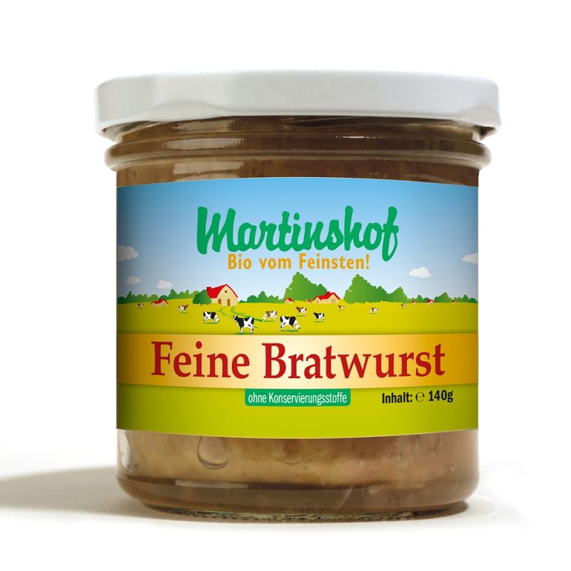 Martinshof Bratwurst fein, im Glas - Produktbild